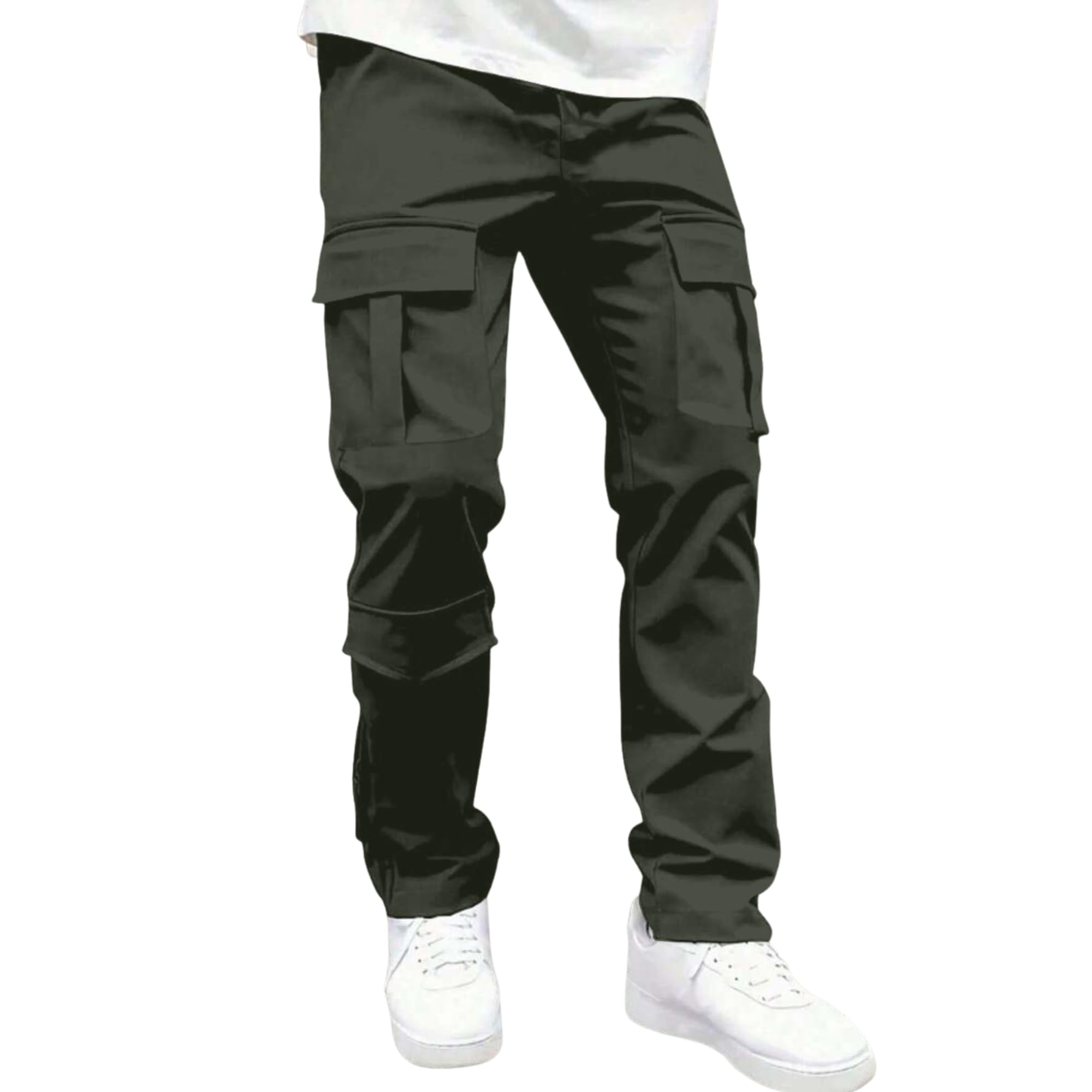 KBC-2 Men’s Pilot Fabric Cargo Pants | Durable Multi-Pocket Cargo Trousers for Outdoor & Casual Wear | Stylish Printed Joggers with Side Pocket(KBC-02)-image-9