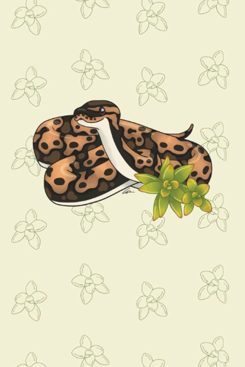Cute Normal Ball Python Notebook 6" x 9" - 120 College-Ruled Pages / 60 Sheets - The Perfect Gift For Any Reptile Lover / Exotic Pets Owner