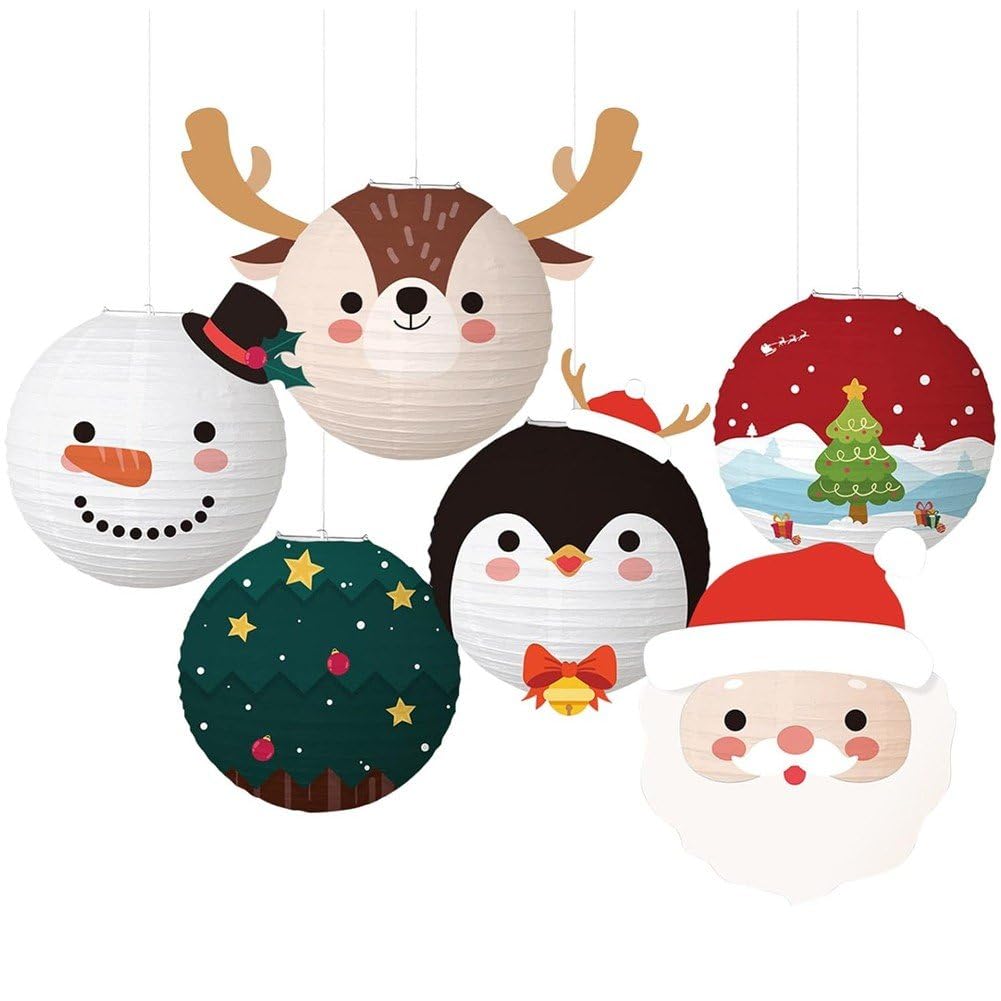 Père Noël et élan en lanterne 30cm : la solution pour une déco de Noël rapide et sans effort