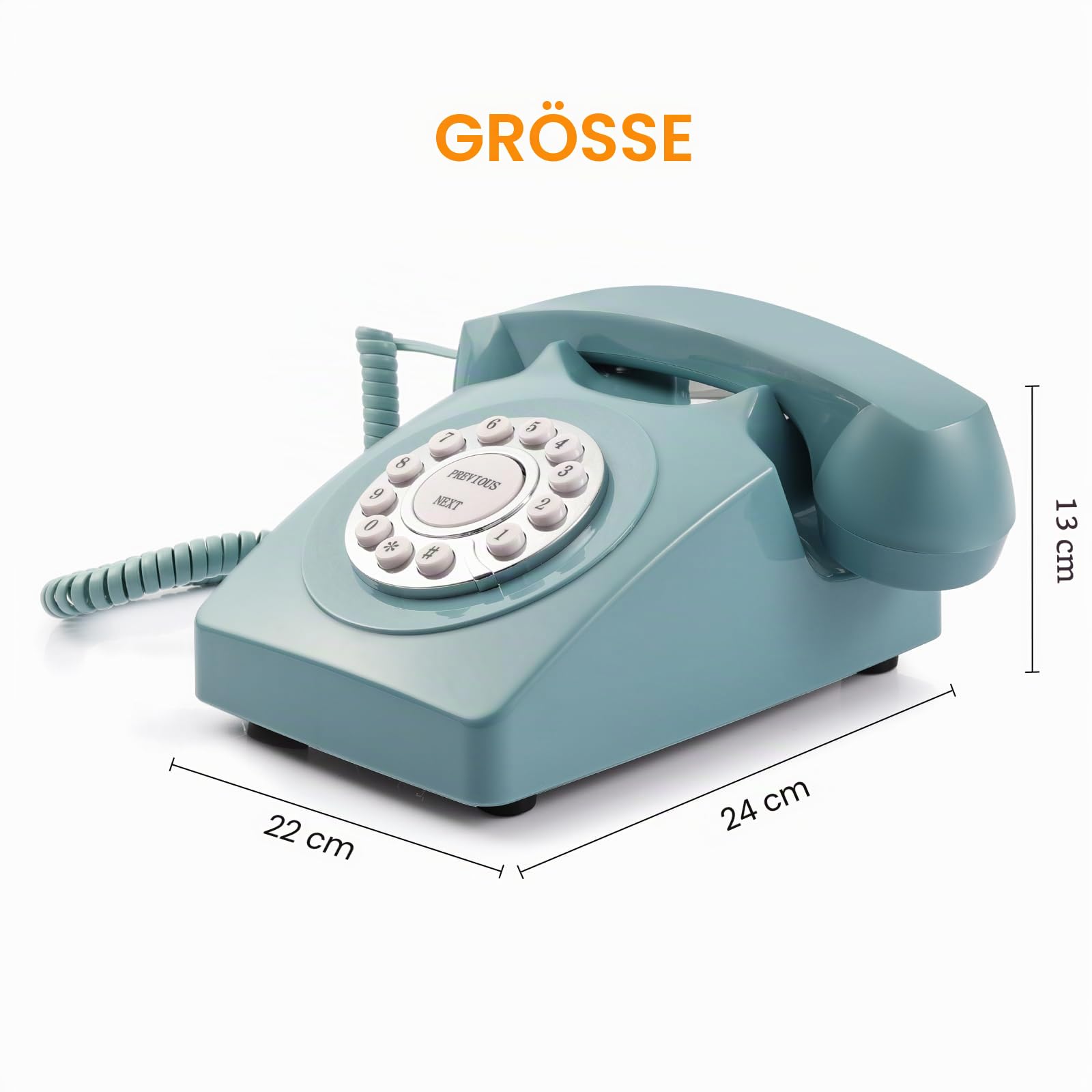 Audio-Gästebuch Hochzeitstelefon, Aufzeichnung von Gästennachrichten, Retro-Audio-Gästebuch für Hochzeit, Babyparty, Nachricht, Voicemail, Speichern Sie die Glückwünsche von Verwandten und
