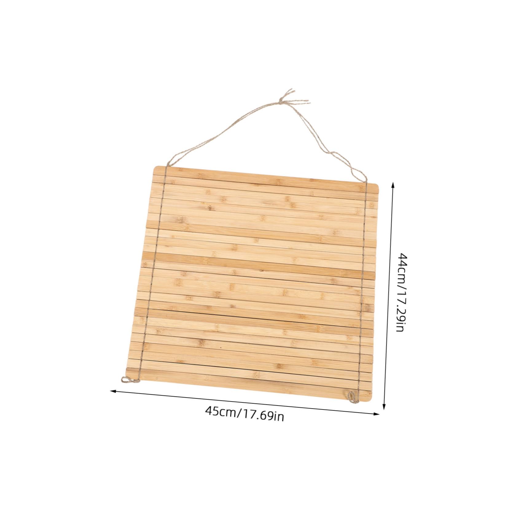 jojofuny Escurridor de Platos Enrollable de Bambú 45X44 CM, Estante Plegable Fregadero para Secado Rápido, Organizador Compacto para Cocina, Rejilla Multiusos para Tazas y Platos