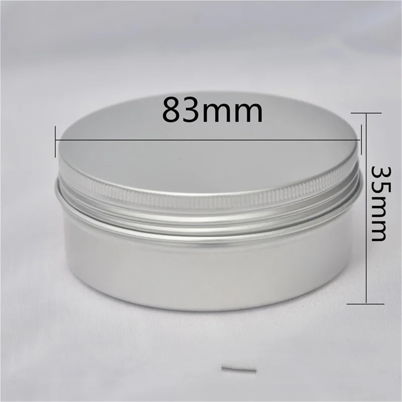 Lot de 20 petites boîtes vides avec couvercles en aluminium de 150 ml pour maquillage, crème, baume à lèvres, brillant