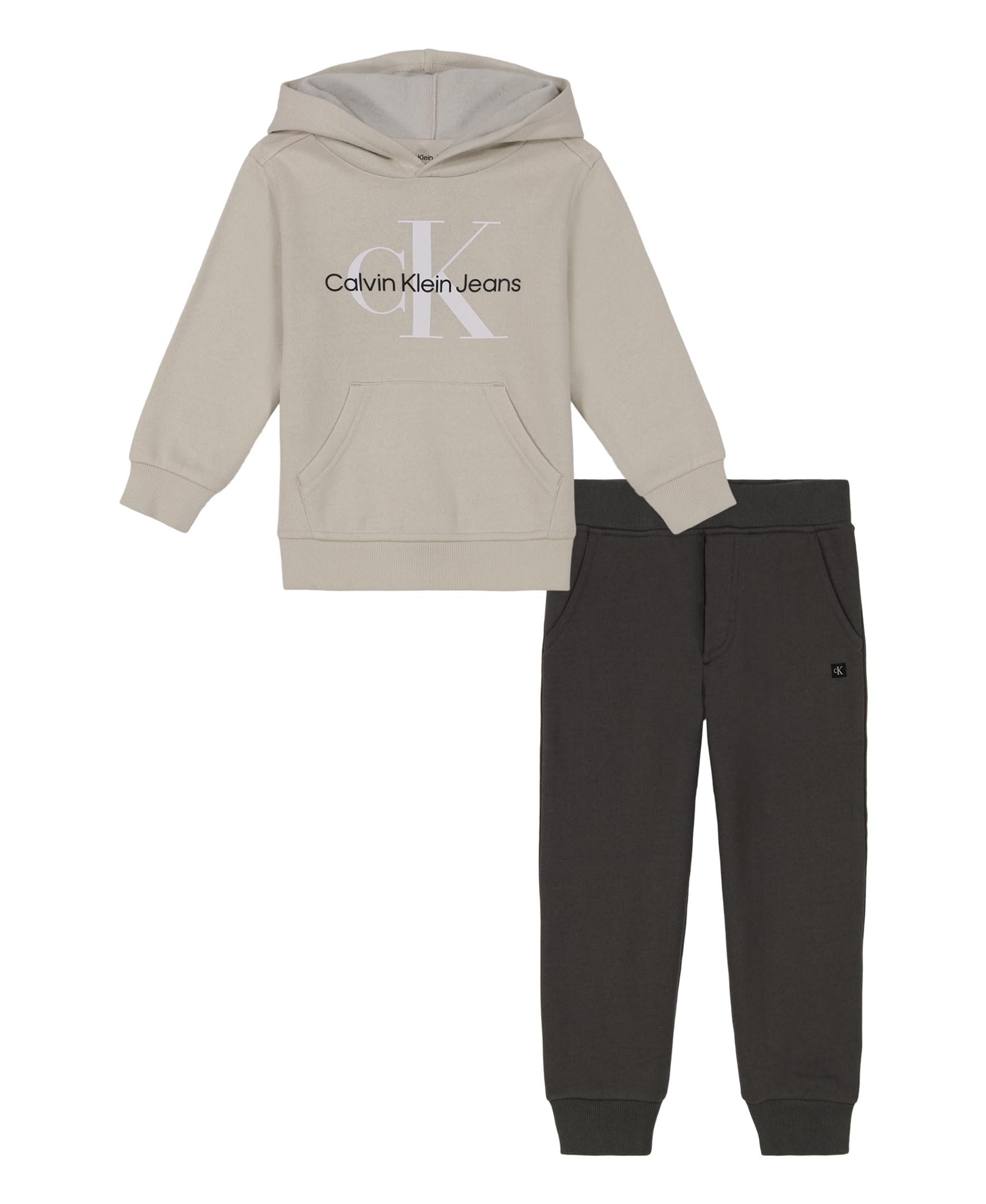Size 5 Calvin Klein boys 2pc Fleece Jog Set