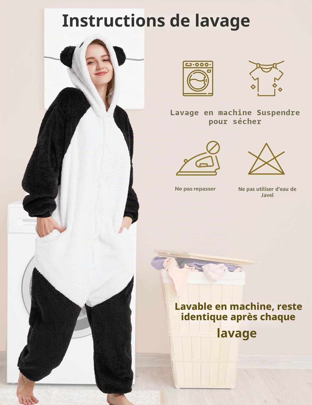 chuangminghangqi Combinaison Unisexe Adulte Pyjama Animal Cosplay Deguisement Kigurumi Pajamas Carnaval Costume Vêtements De Nuit