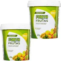 Kit 2 Forth Frutas 400g, Fertilizante, Adubo para Plantas Frutíferas, Nutritivo, Micronutrientes, NPK