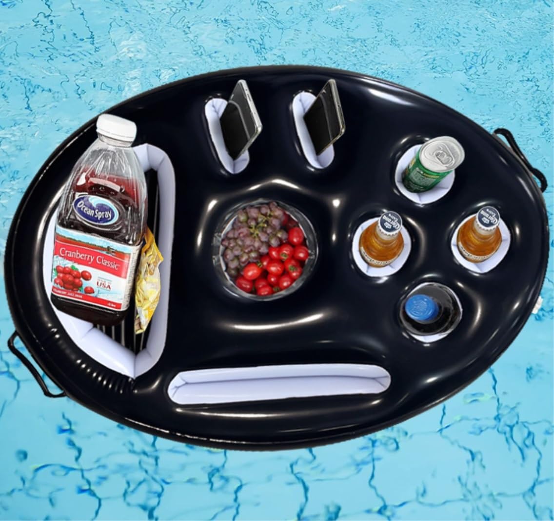 Pool Tablett Poolbar Schwimmend Schwimmendes Tablett, Schwimmendes Tablett, Tisch, Bar, Schwimmbad, Schwimmer Für Erwachsene Für Sandbänke, Spas, Partys Schwimmendes Tablett Für Pool
