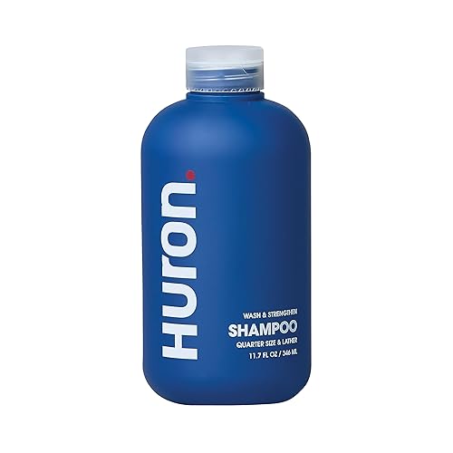 Huron - Champú Wash Strengthen para hombre El champú hidratante limpia y nutre ya que mantiene el cabello fuerte completo y saludable Aroma limpio