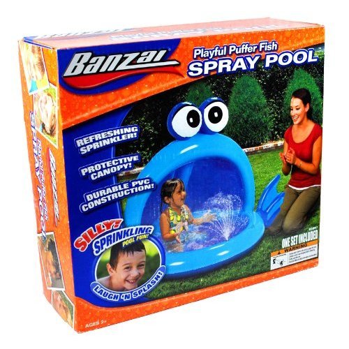 Banzai Playful Puffer Fish Spray Pool