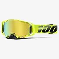 Amazon.com: 100% Armega Nuclear Citrus Goggles - w/Gold