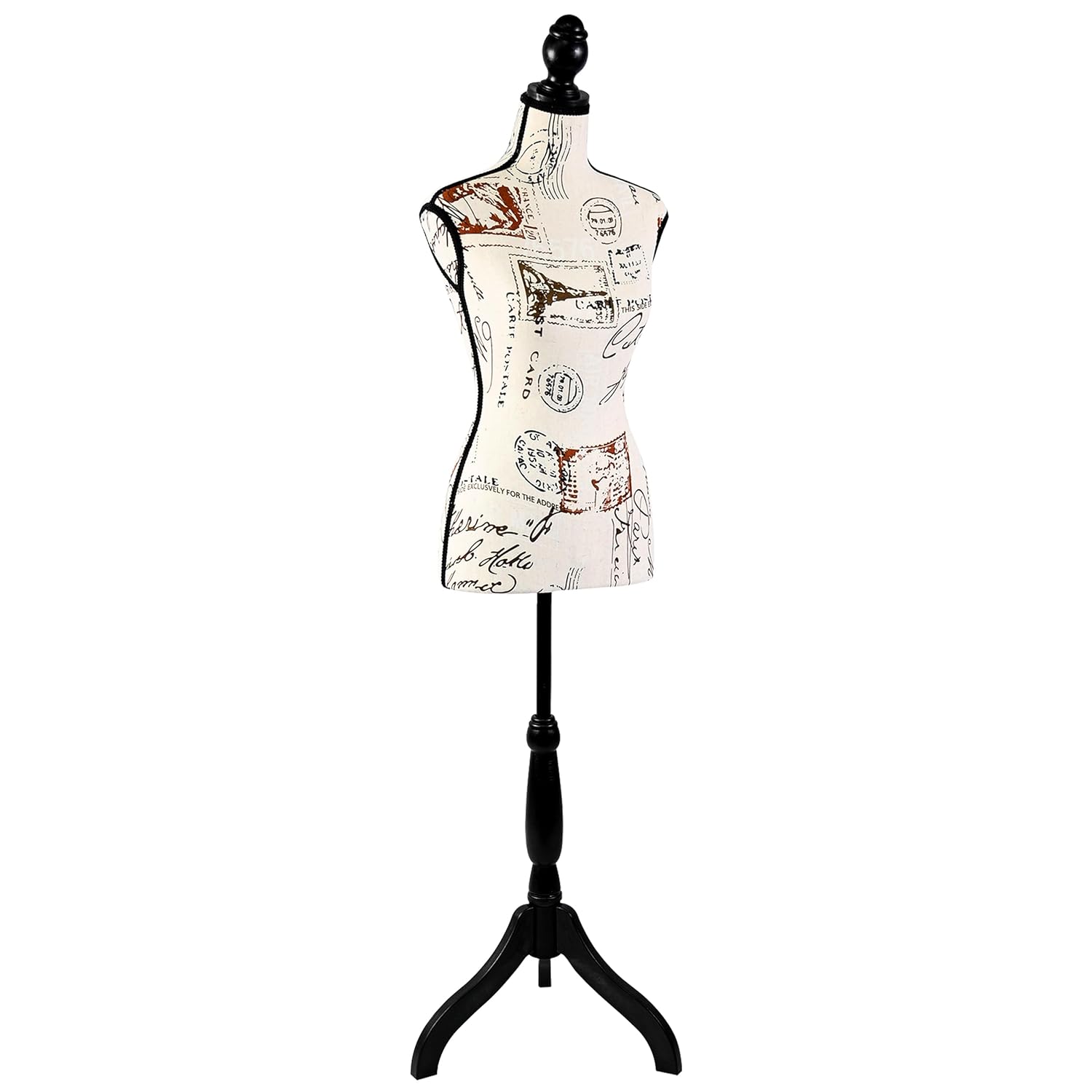 SereneLife Female Torso Mannequin Display - Sturdy and Durable, Adjustable Dress Form (52-64"), Lightweight, Easy-to-Assemble, Stable Tripod Stand, Smooth Surface for Retail Clothing Display
