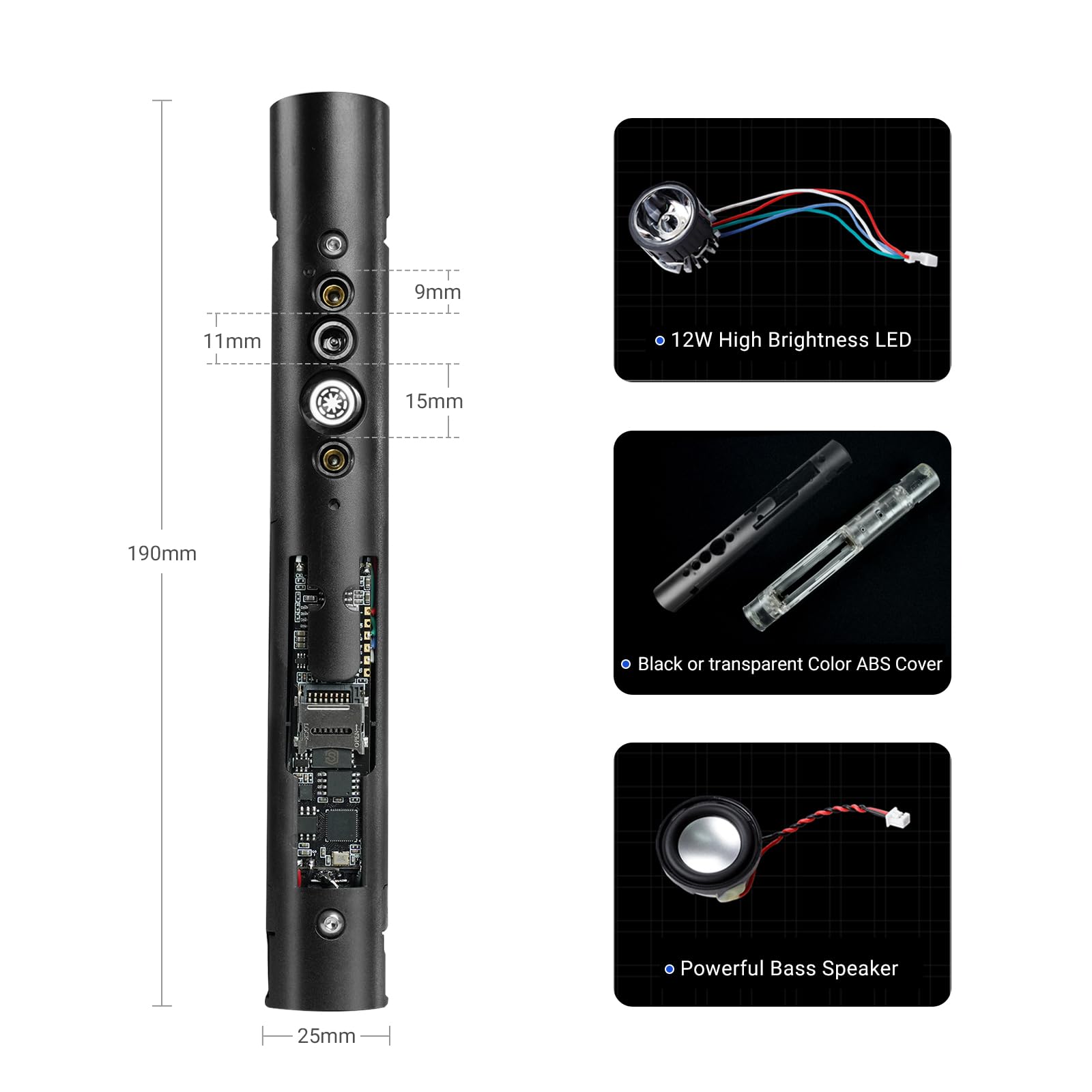 カスタムライトセーバー用 RGB3.0コア Amazon.co.jp: DAMIENSABER アップグレード RGB3.0 16サウンドフォント