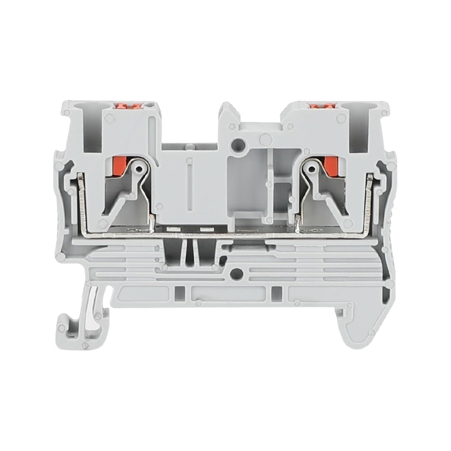 100pcs Type Fast Wiring Arrangement Connector PT2.5 Din Rail Combined Push in Spring Screwless Terminal Block