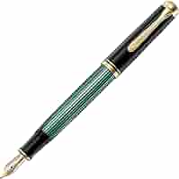 筆記具 PELIKAN Souveran M300 Green-Stripe FP Review: Pelikan Souverän M300 (Green-Striped, Oblique Medium