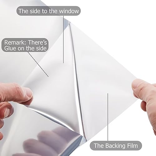 Miniatura 6 de Finnez Película de privacidad unidireccional para ventana, adhesivo decorativo para protección contra el calor y los rayos UV, película de