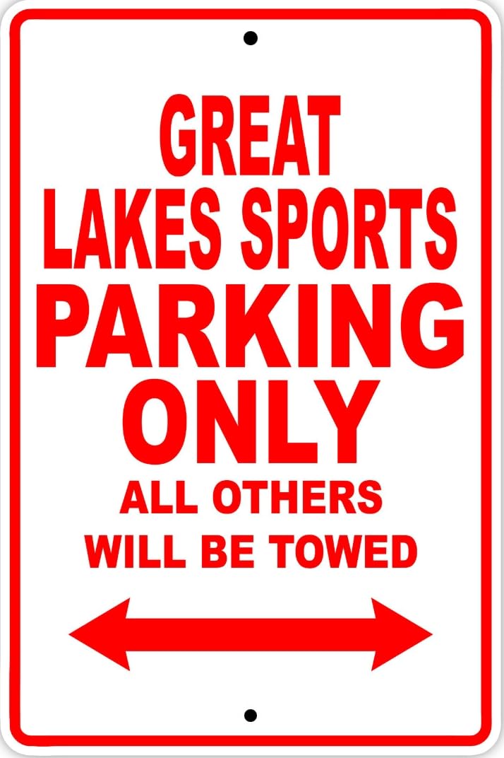 Great Lakes Sports Parking Only Decor Novelty Notice Metal Sign
