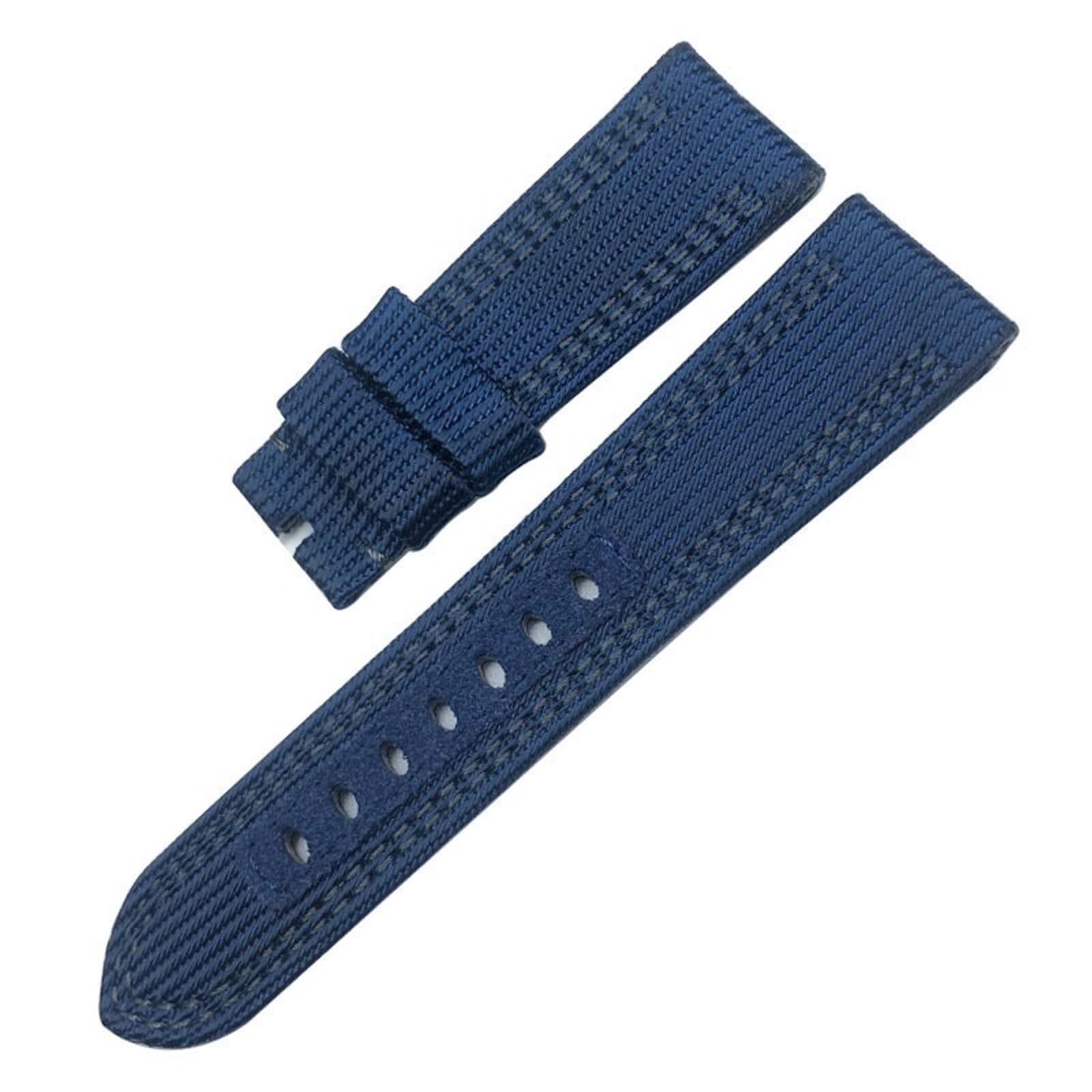 KLVN Cinturino in tessuto di nylon 24mm 26mm per cinturino sportivo in pelle Panerai Luminor PAM sommergibile strumenti regalo