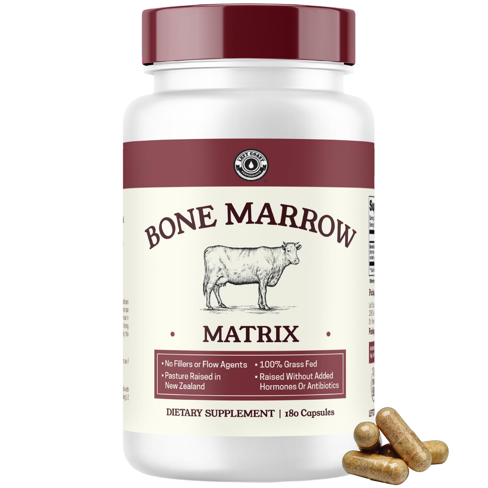 Left Coast Performance Bovine Bone Marrow Supplement - glandular extracts | Mubboo