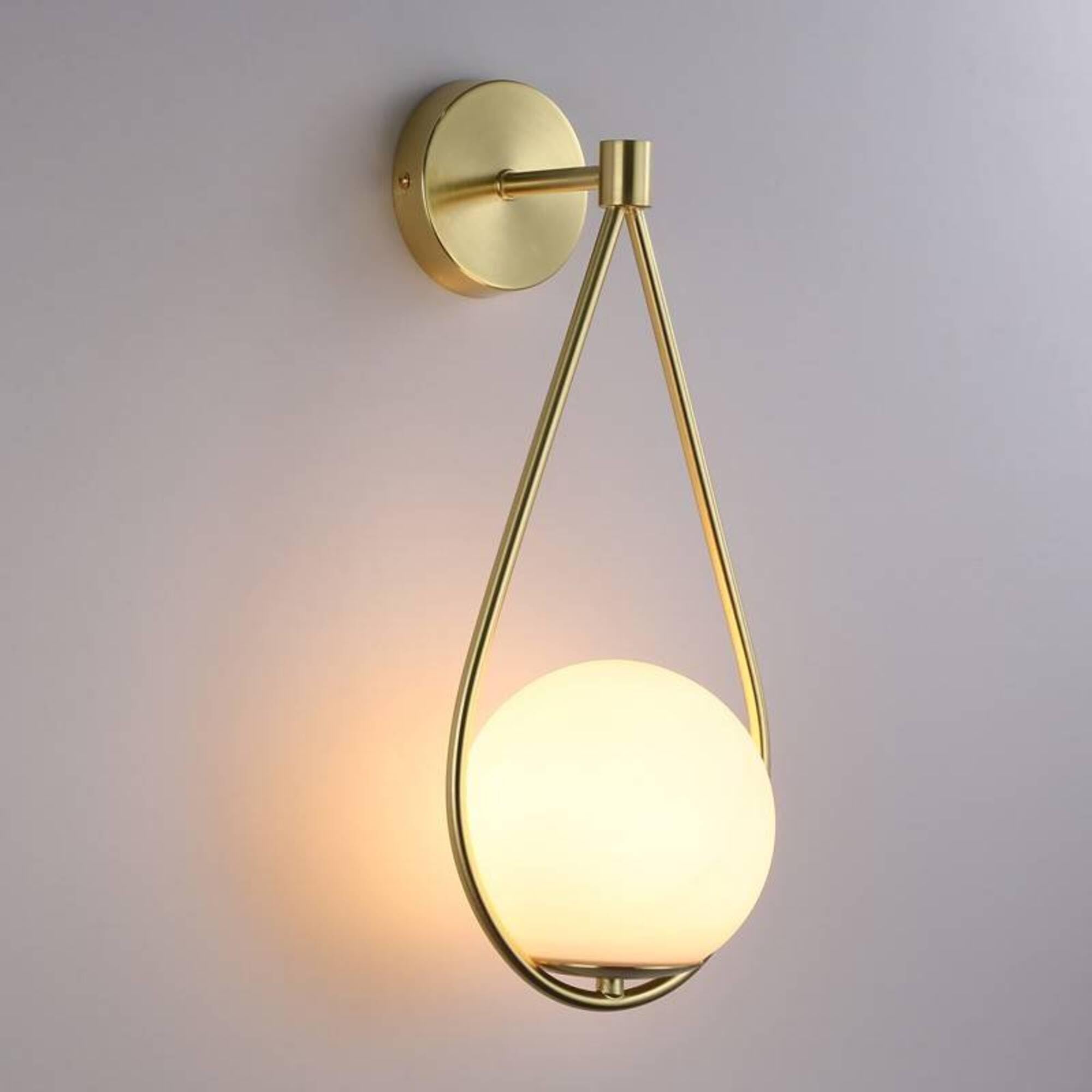 B·LED BARCELONA LED - Aplique de pared bola cristal Clara - E14