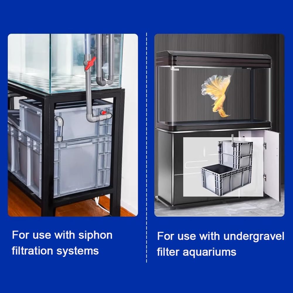Zestaw filtrów do akwarium, system podżwirowy, pojemnik filtrujący na mokro/sucho, zewnętrzny filtr cyrkulacyjny wody, łatwy montaż, nie zawiera pompy i nośników