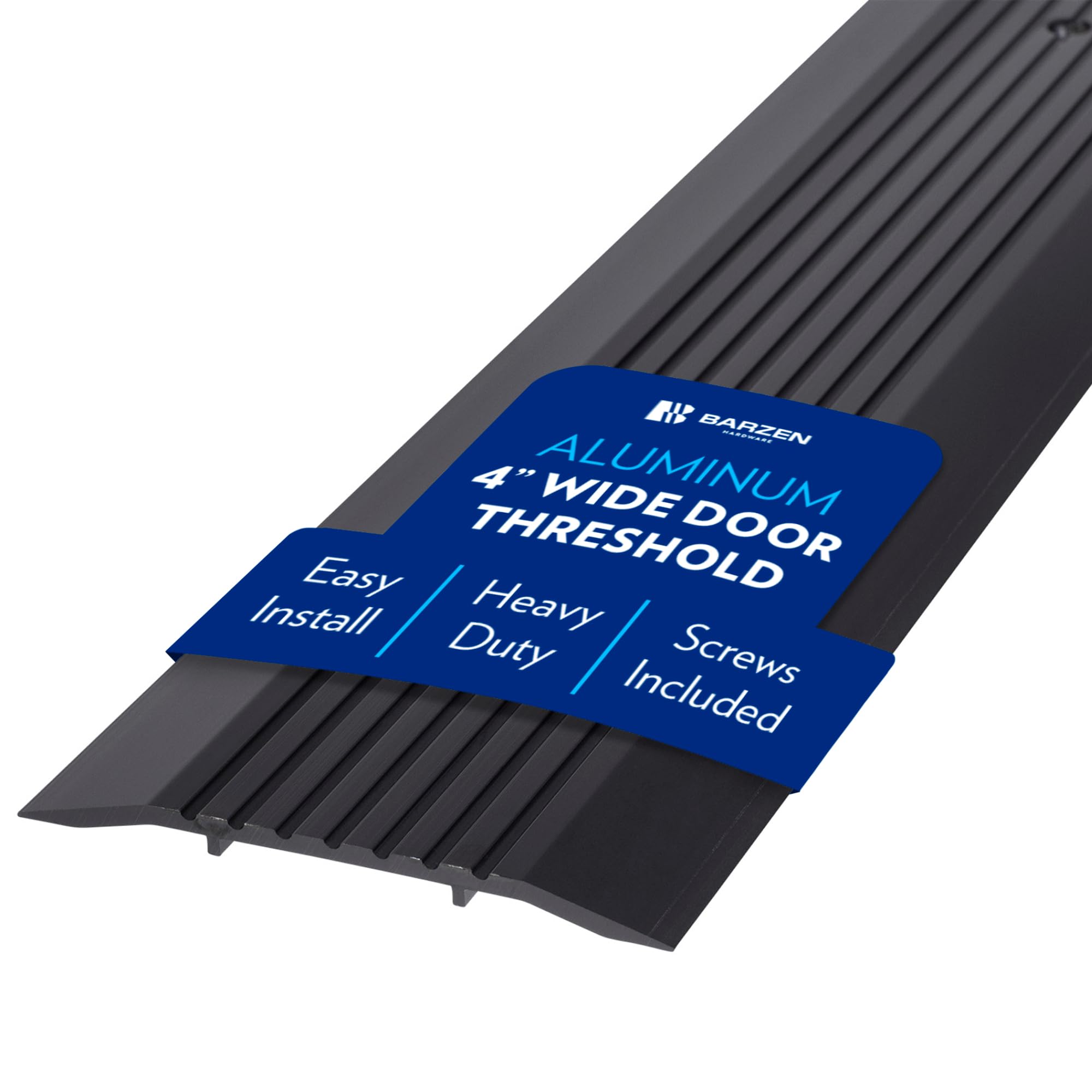 Premium Door Threshold - Door Saddle Flat Utility ADA Wheelchair Compliance - Aluminum See More Options Aluminum, 10" Wide X 36" Long