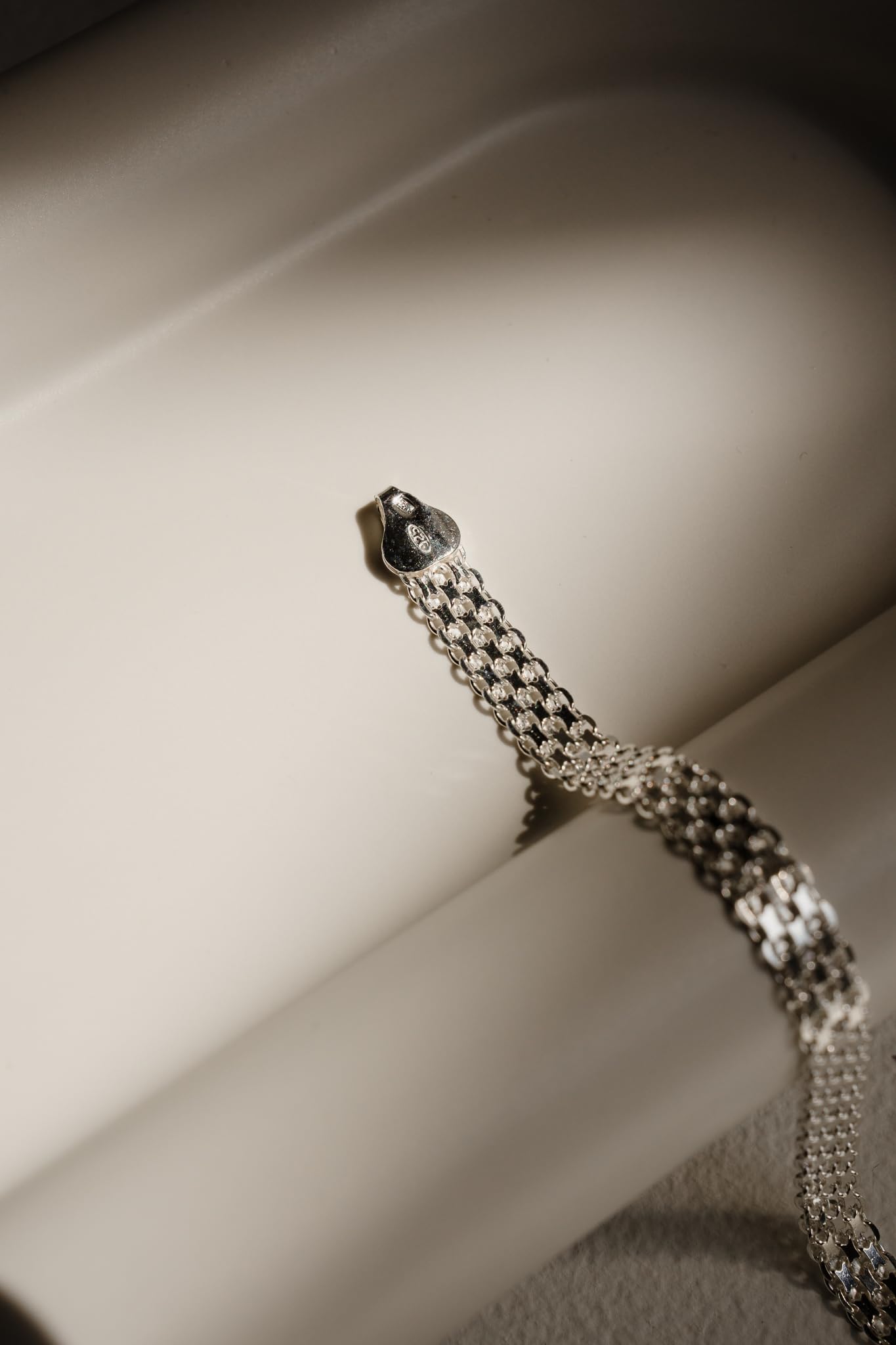 ZELYA Silberkette 925 – Bismark Kette 3-6 mm breite, Länge 45–60 cm, massive Echt-Silber Halskette für Damen herren, hochwertiger Schmuck aus 925 Silber Geschenk set
