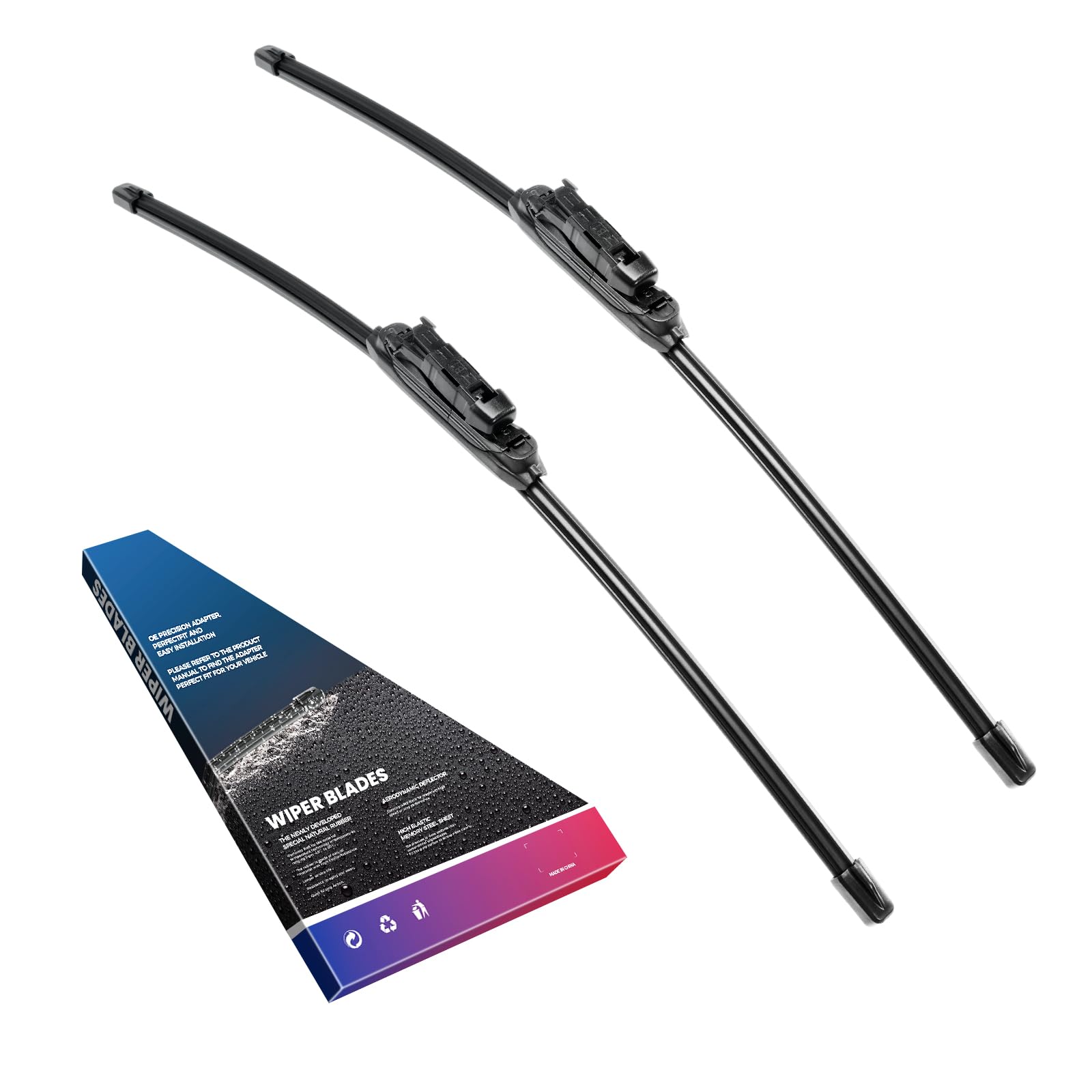 Photo 1 of [Durable and Stable] wiper blade 22"+22",All-Season Automotive Replacement Front Windshield Wiper Blades with Pinch Tab for Silverado,Tahoe,Suburban,Sierra,Easy DIY Install & OEM Quality Pinch Tab 22“+22" B1 22“+22" B1