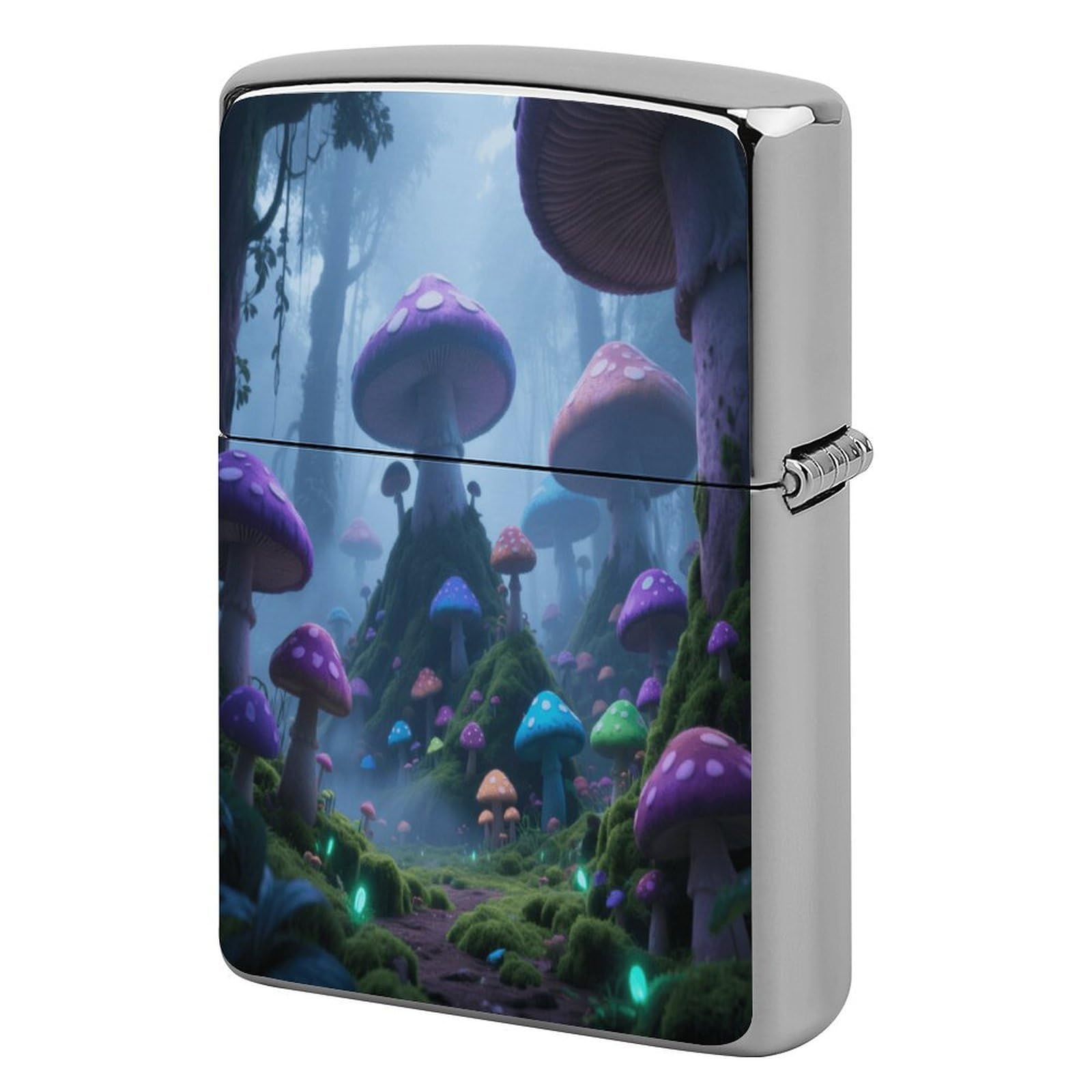 Fekiloot Style Mysterious Forest Lighter Case Cover Metal Lighter Case