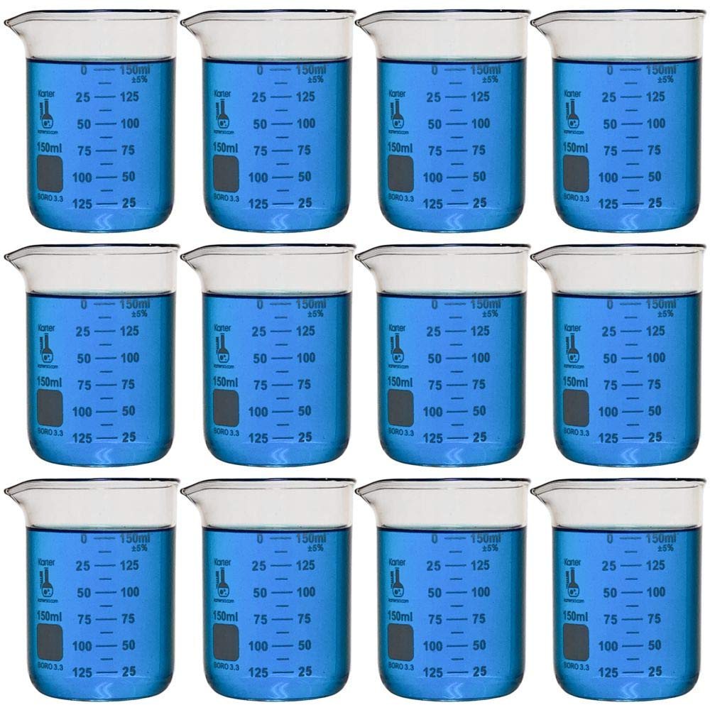 800ml Beaker, Low Form Griffin, Borosilicate 3.3 Glass, with Spout & Printed Graduations, Karter Scientific 232U2, (Pack of 6) — Amazon image 12