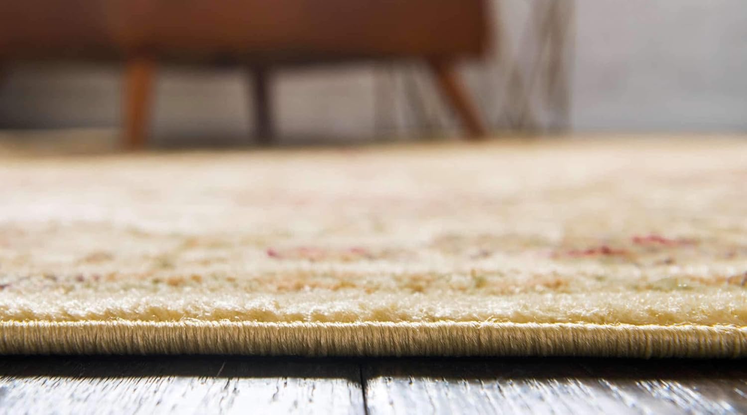 Unique Loom Voyage Collection Traditional Oriental Classic Intricate Design Area Rug (3' 3 x 5' 3 Rectangular, Ivory/Tan)
