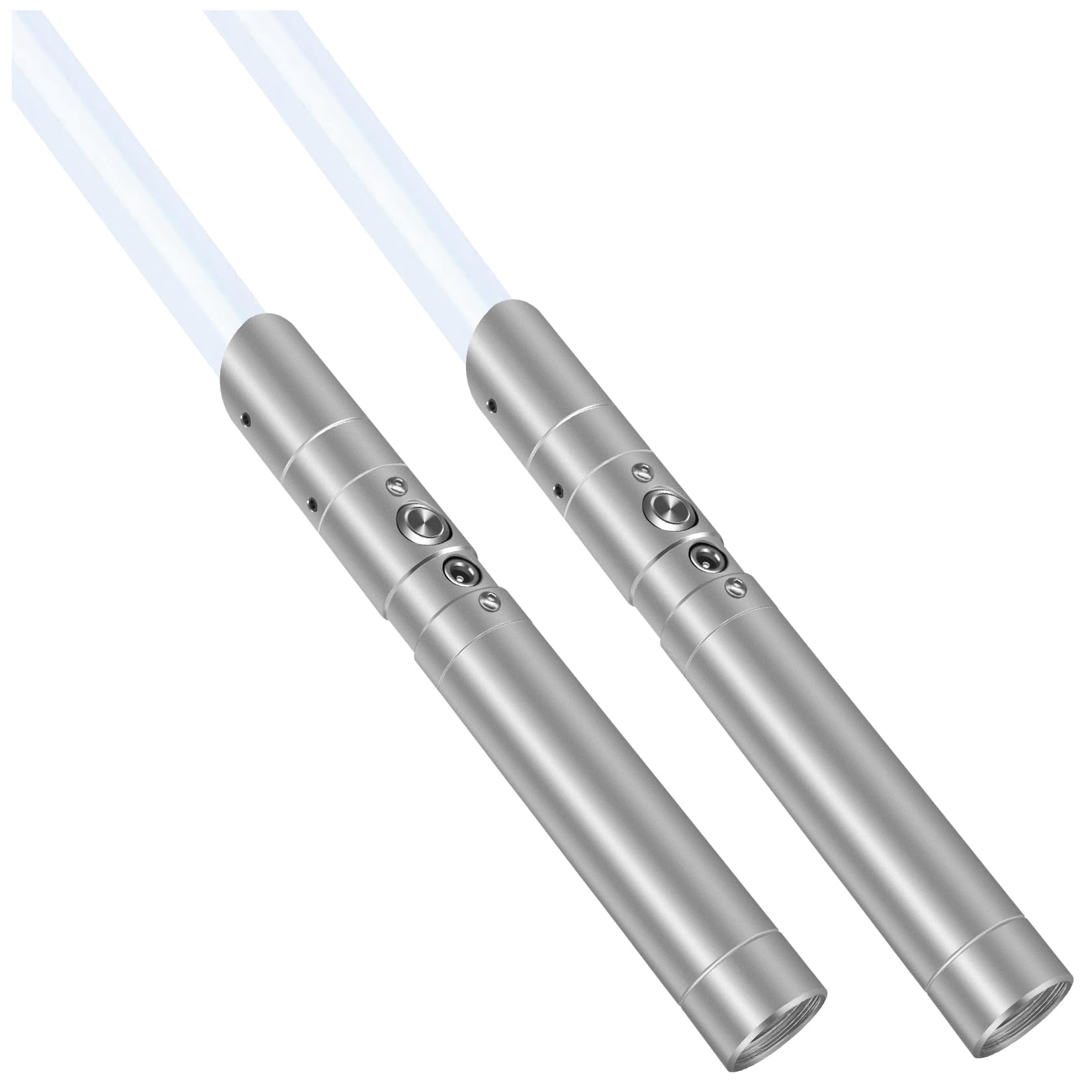 Lightsaber Rechargeable 7 RGB Color Metal Hilt 2 in 1 Dueling Light Saber for Adults Cosplay Accessories with Sound Mode