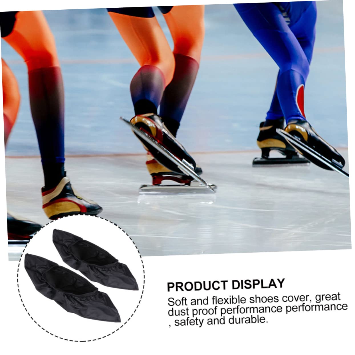 Toddmomy Coperturper Ghiaccio Copriscarpe Resistenti E Pratiche Protezionper Lama E Stivale Design per Pattinaggio E Hockey su Ghiaccio