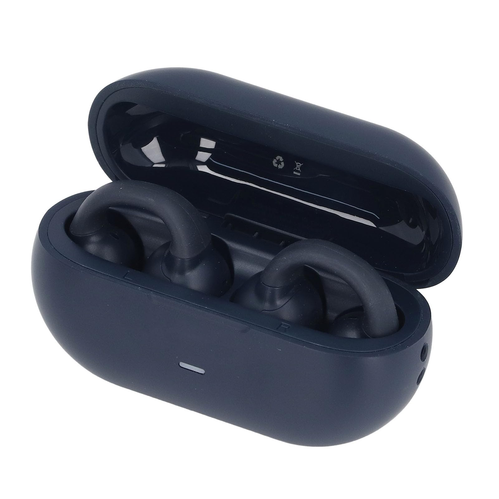 Słuchawki z Otwartymi Uszami, Bezprzewodowe Słuchawki Douszne Bluetooth 5.3, 40 Godzin Odtwarzania, Odporne na Pot, Szybkie ładowanie Sportowe Słuchawki z Etui ładującym do (BLUE)