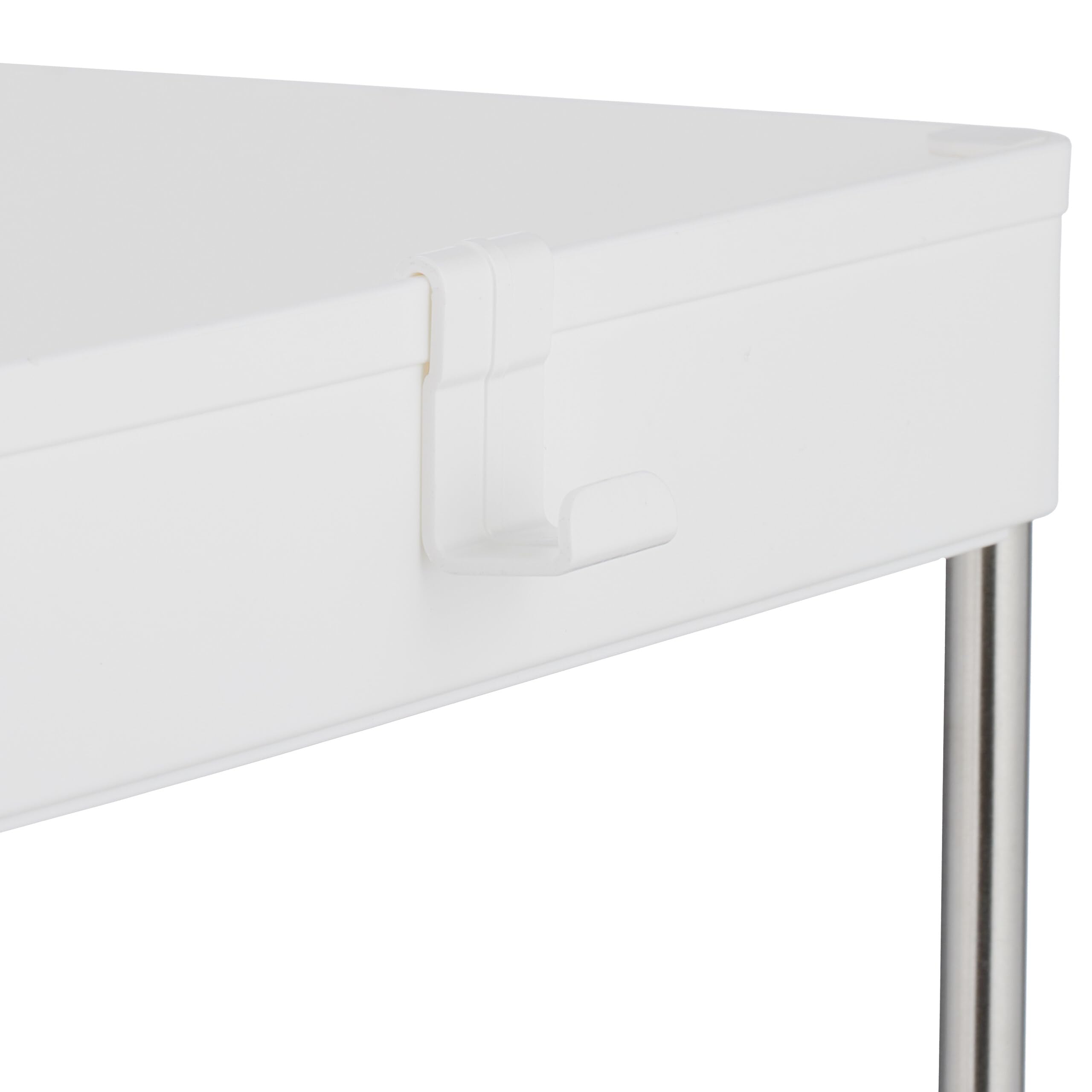 Kunststof keuken/badkamer trolley met manden - 40 x 30 x 60 cm - taupe | Leen Bakker