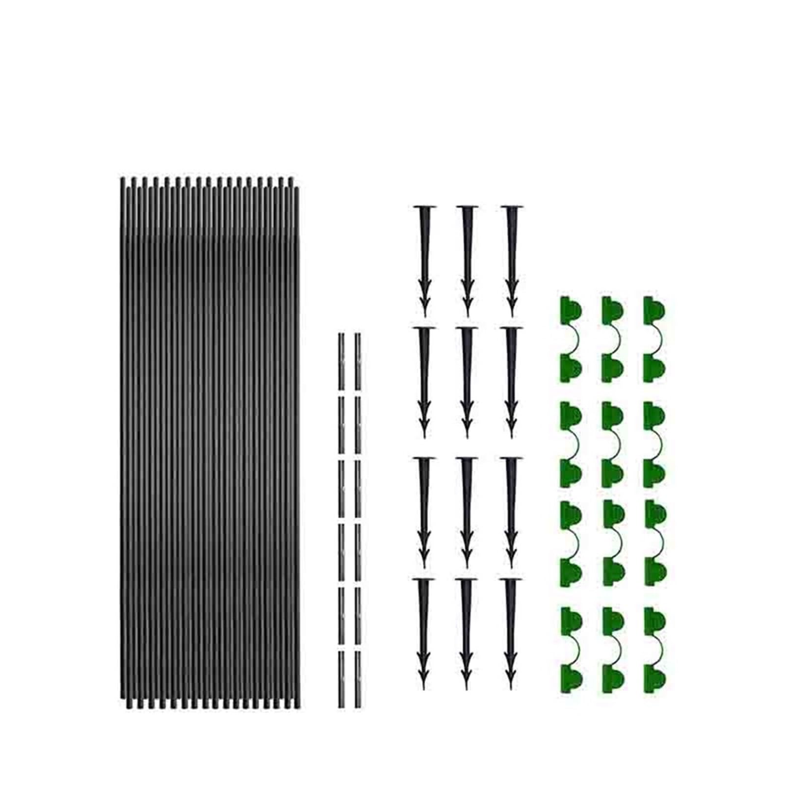 Aros de jardín for Redes, túneles Polietileno for huertos, Marco Invernadero, aro Bricolaje para Jardinería(18pcs)