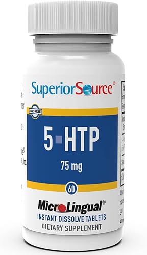 Superior Fuente 5-HTP Suplementos nutricionales 75mg 60Count