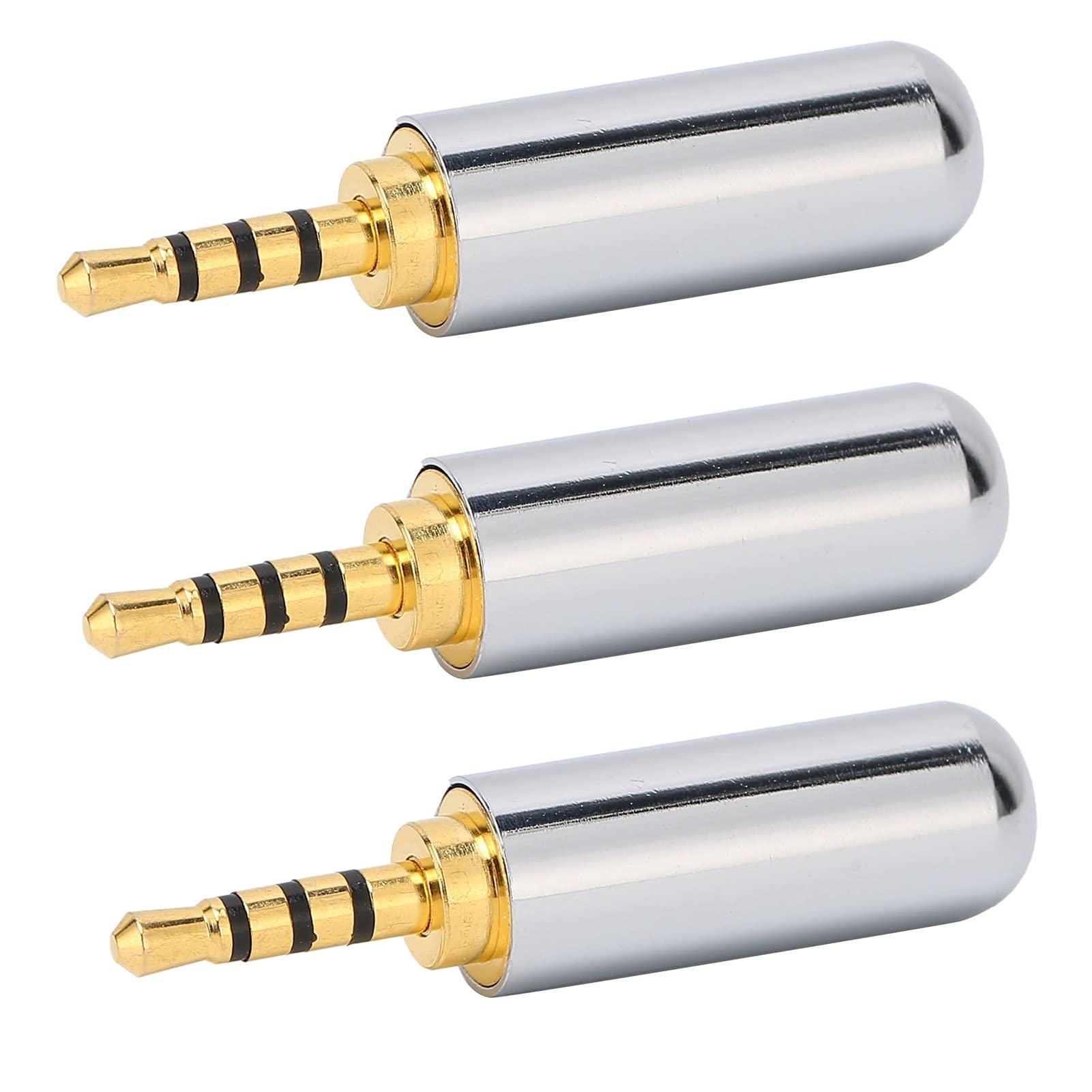 Connecteur Audio stéréo pour Casque 2,5 mm, connecteur de Rechange pour Produits numériques, 80 connecteurs Jack en métal avec Design Fin pour lecteurs MP3, Smartphones,