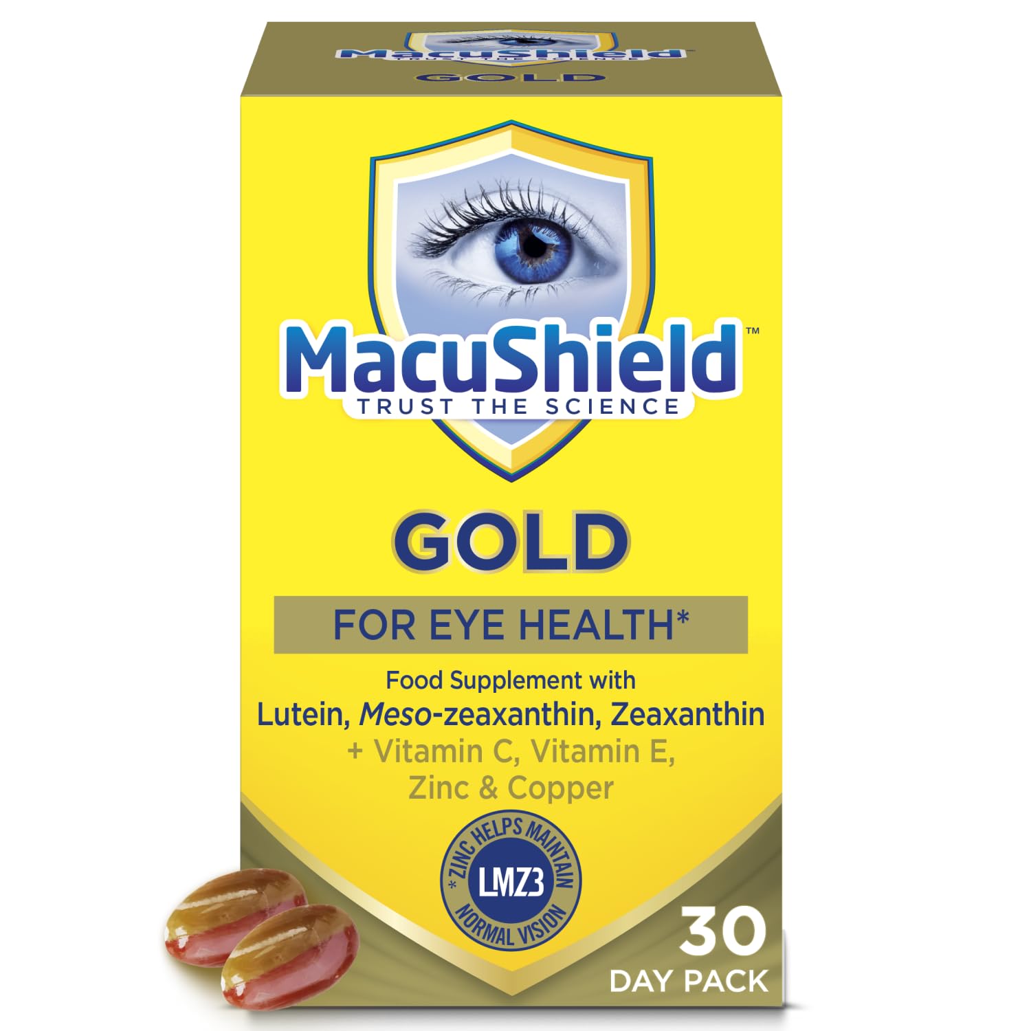 Macu Shield Gold Food Supplement - 30 day pack