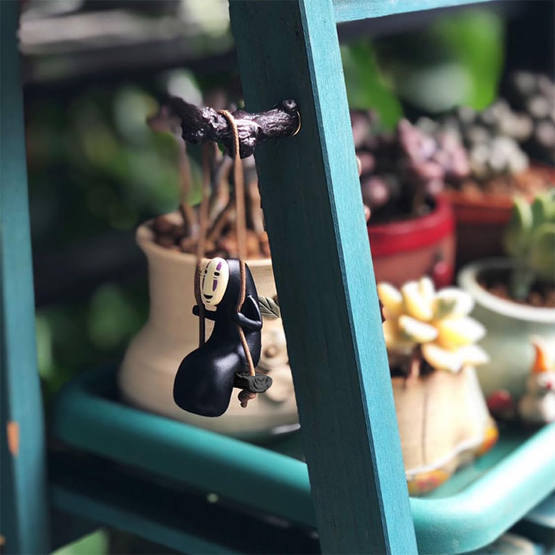 Ciondolo per Specchietto Retrovisore Auto Senza Volto, Accessori da Appendere Auto, Ornamenti per Auto Interni, Decorazione per Specchietto Auto, Accessori per Auto Creativa