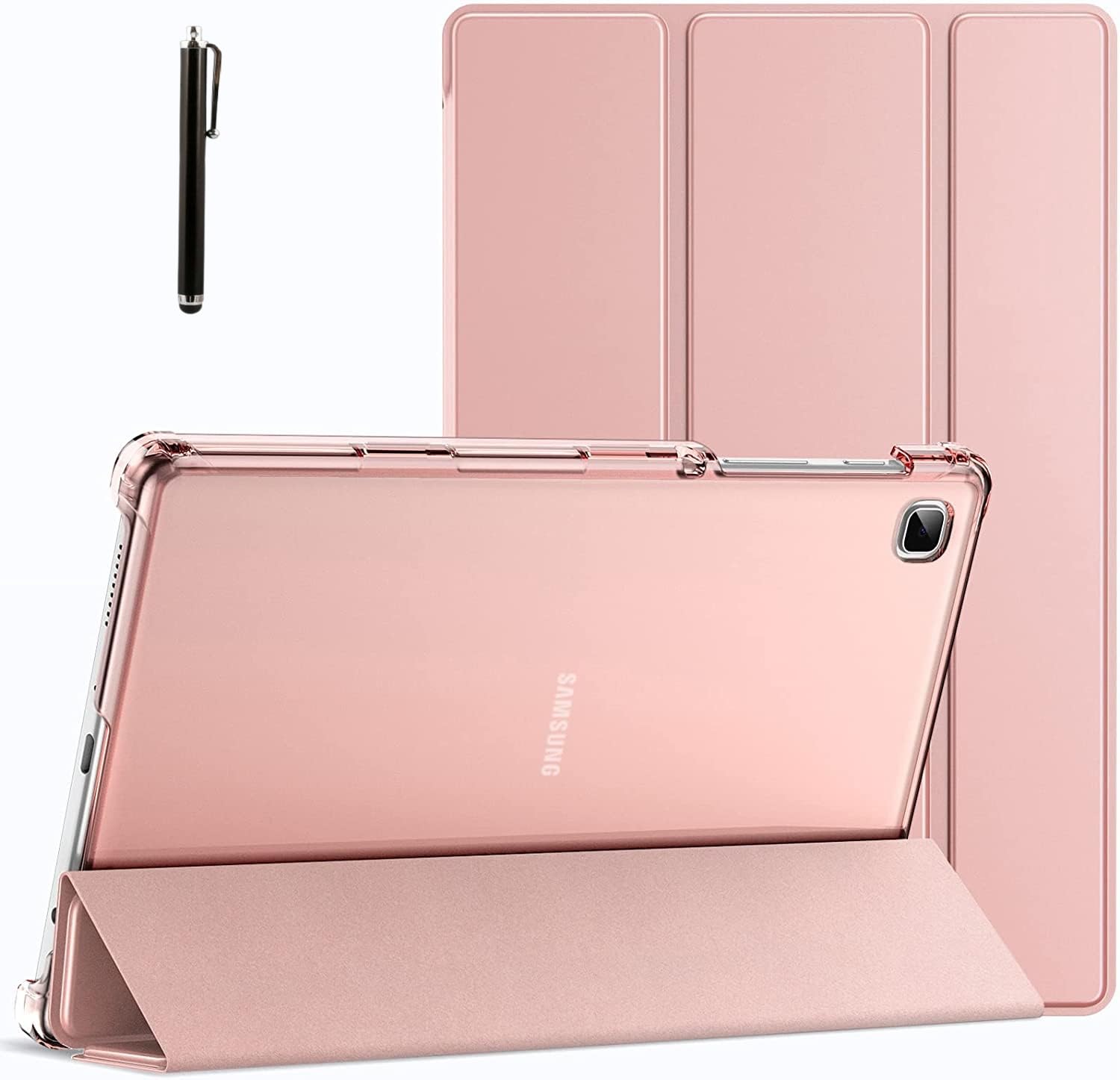 ProElite Smart Flip Case Cover for Samsung Galaxy Tab A7 Lite 8.7" SM-T220/225 Translucent Back with Stylus Pen, Dark Blue — Amazon image 10