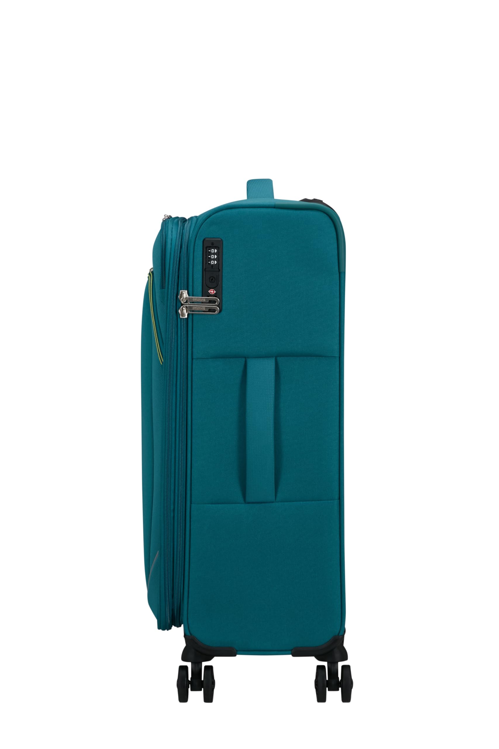 American Tourister Poproll - Set di 3 valigie morbide (Bagaglio a mano, Media, Grande), Leggero - Verde (Teal)