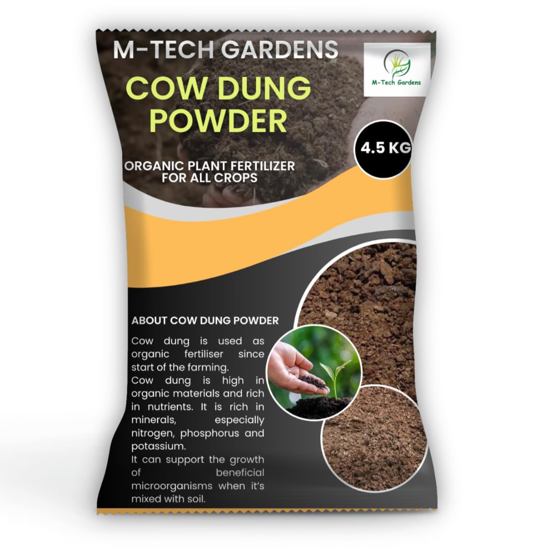 M-Tech Gardens Cow Dung Manure Chemical Free Best Organic Fertilizer Gobar Khad for All Plants (1, Kilograms) (B0CGLFXN2B) Amazon Price History, Amazon Price Tracker