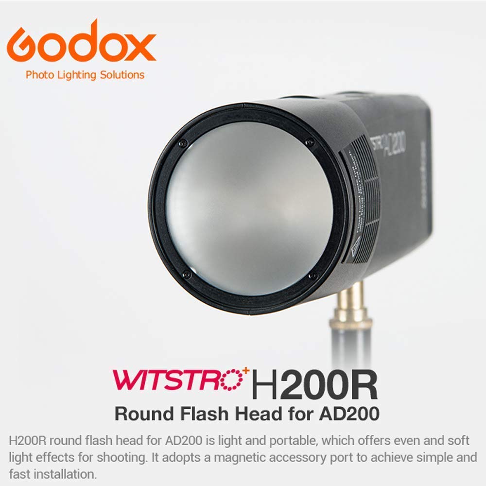 Amazon | Godox Witstro H200R ラウンドフラッシュヘッド AD200