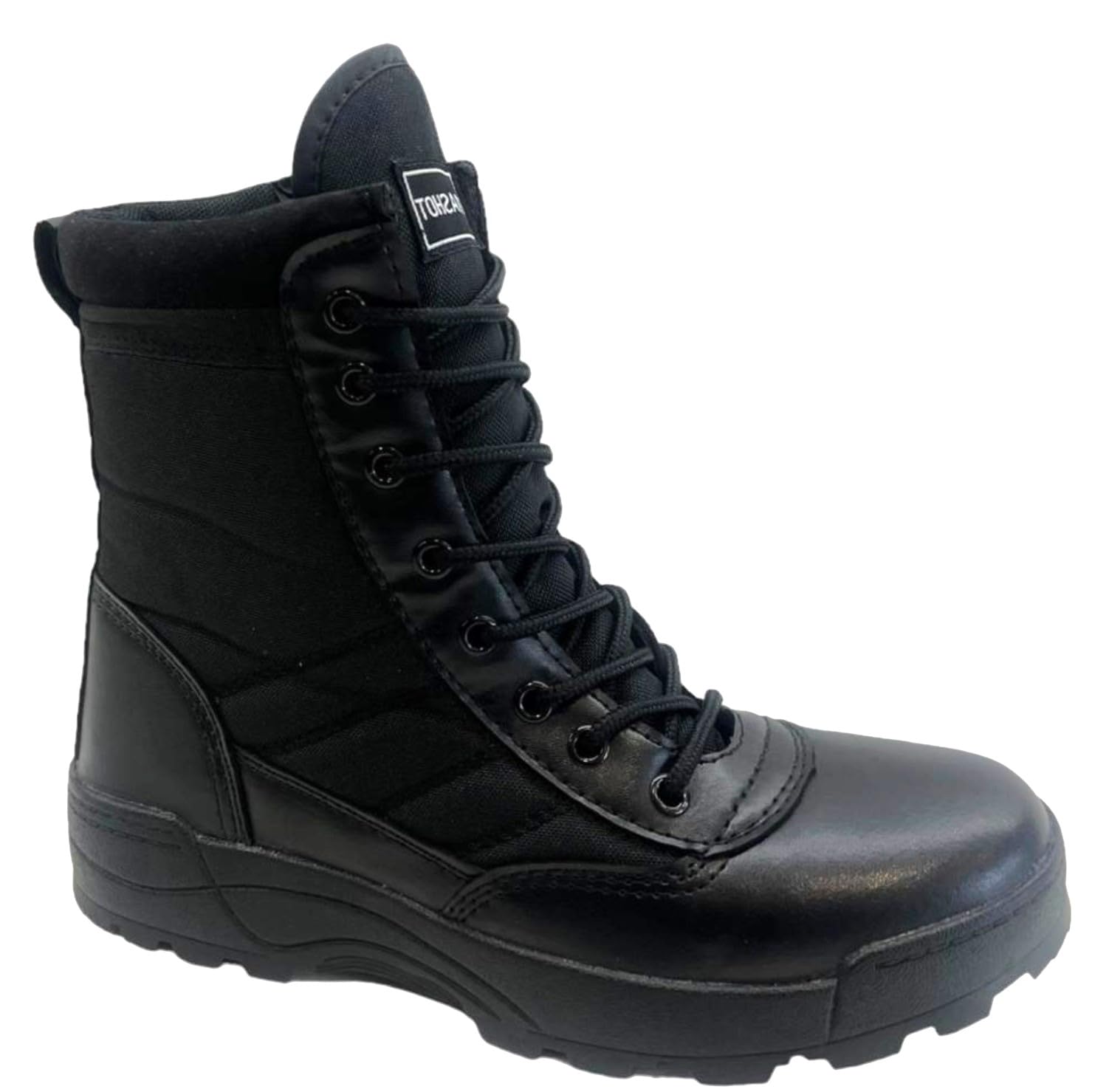 MENS ARMY COMBAT MILITARY HIKING ANKLE LACE UP SECURITY WORK POLICE BOOTS