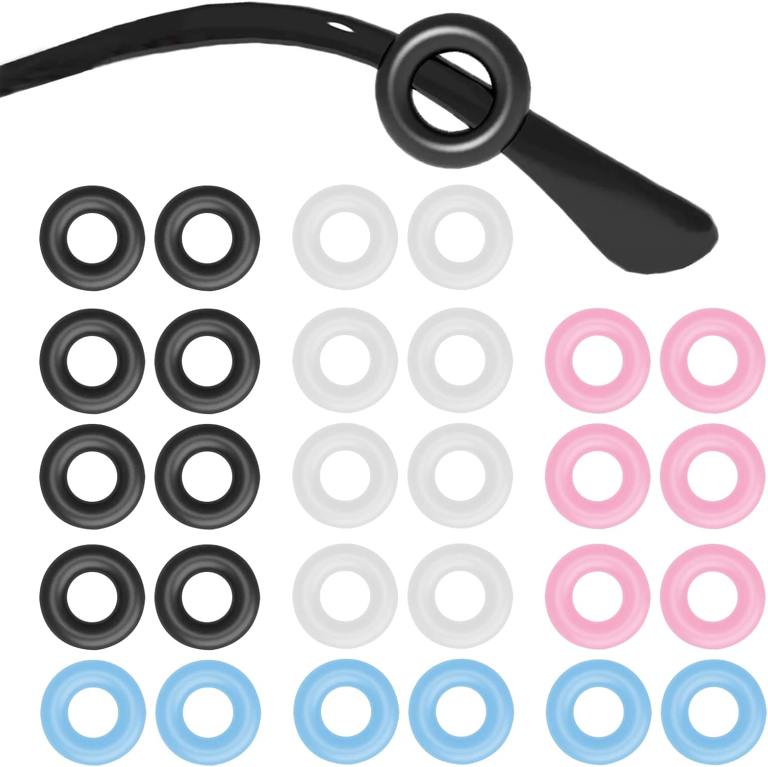 14pairs Eyeglass Ear Grips Sleeve Holder-Eyeglasses Ear Hooks -Comfort Anti-Slip glasses ear grip-For Kids and Adults Sunglasses, Reading Glasses, Sport Eyewear