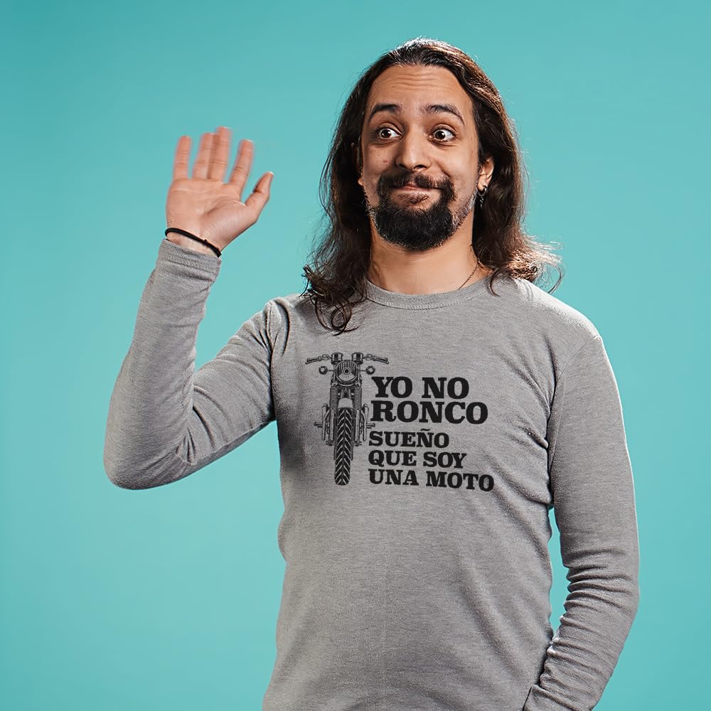 Pijama para Hombre Ronco sueño Moto Muy Comodo Ropa Dormir de Algodon ronquidos