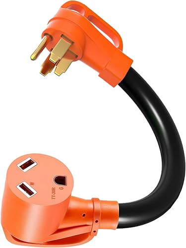 NEMA 14-50 50A a TT-30P 30A, cable de alimentación adaptador de RV, etc. Adecuado para RV, EV, generadores, secadores, soldadores, etc.