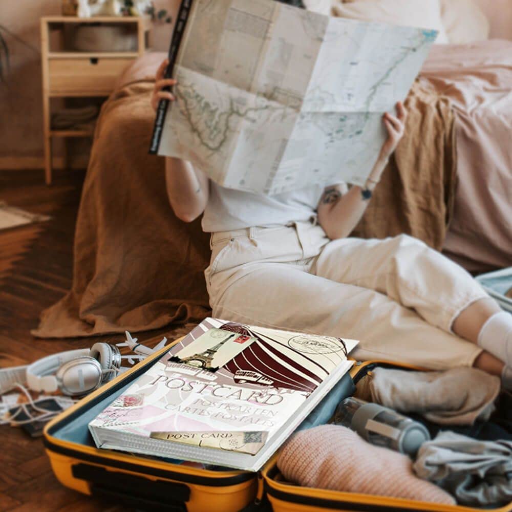 SAFE Card Scrapbook Retro Grande 600 tarjetas postales 400 x 380 x 65 mm