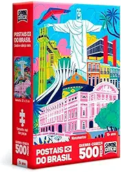 Toyster - Quebra-cabeça: Postais do Brasil: Monumentos - 500 peças nano - Game Office