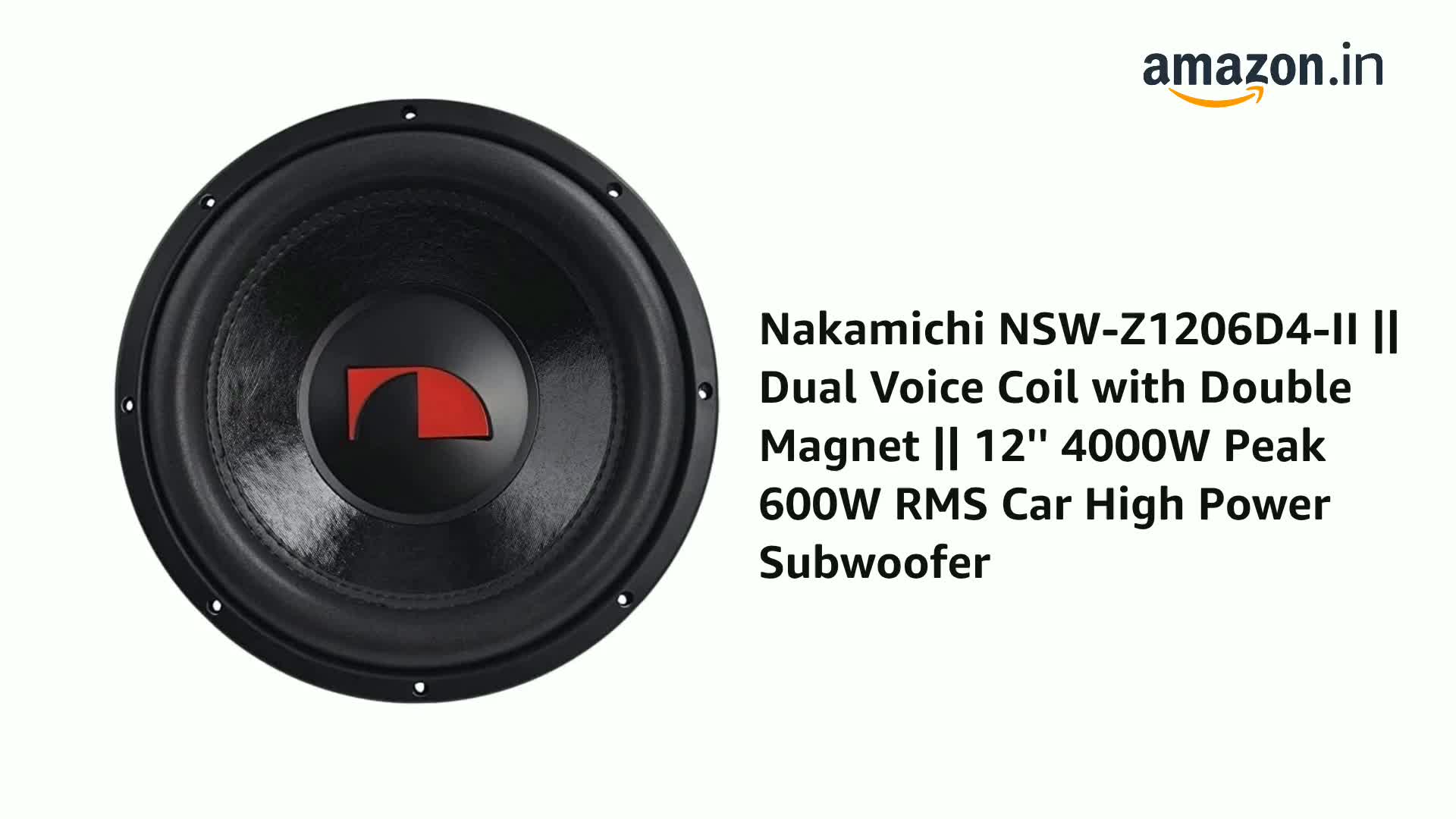 Watch Nakamichi NSW-Z1206D4-II || Dual Voice Coil with Double