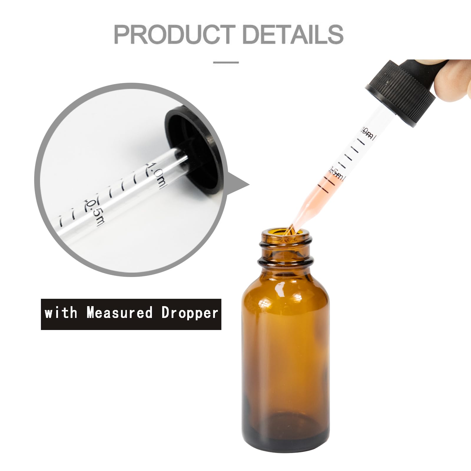 24 Bottigliette Vetro Per Oli Essenziali | 30mL Con Pipetta | Blu UV Protection | Ideali Per Aromaterapia E Fai Da Te - Foto 5